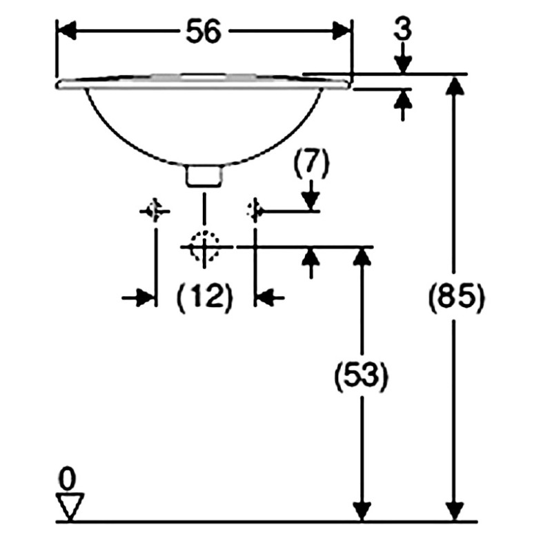 Раковина Rekord 56 Kolo  (K91656000)