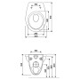 Чаша унітаза Idol з сидінням Kolo  (M1310002U)