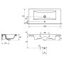 Раковина Como 100 меблева Cersanit  (K32-016)