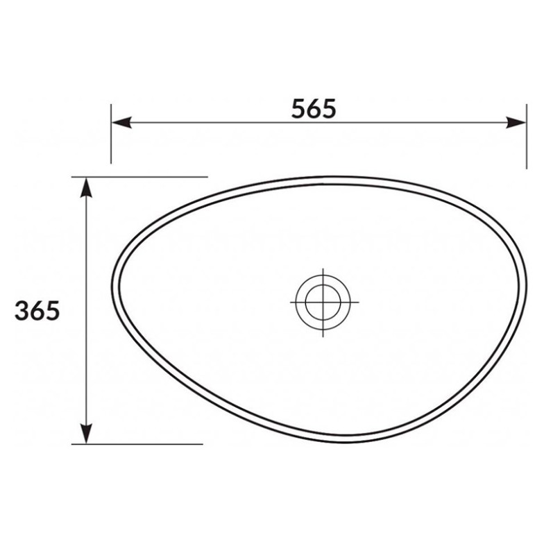 Раковина Moduo 55 асиметрична Cersanit  (K116-052)