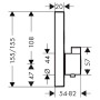 Верхня частина термостата ShowerSelect чорна HansGrohe  (15763670)