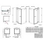 Душова стінка Euphoria S1 100 Radaway  (383052-01)