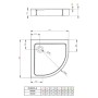 Піддон Doros A Compact 90x90 з ніжками і панеллю Radaway  (SDRA9090-05)