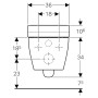 Чаша унітаза AquaClean Tuma Comfort з сидінням-біде Geberit  (146.294.11.1)