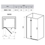 Душові двері SMSD 2-110 B-L Transparent Ravak  (0SLDBA00Z1)