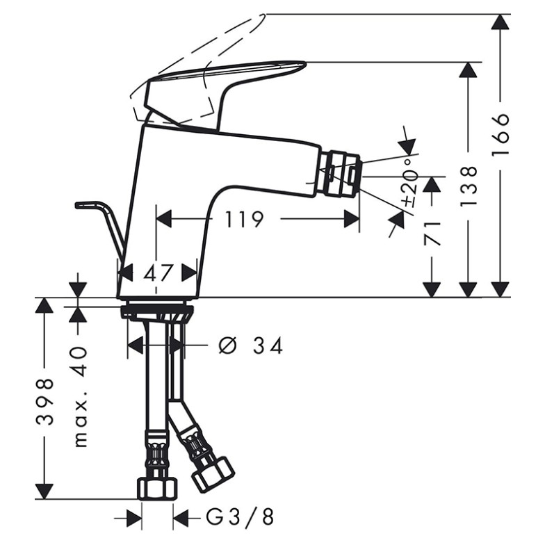 Змішувач Logis HansGrohe  (71204000)