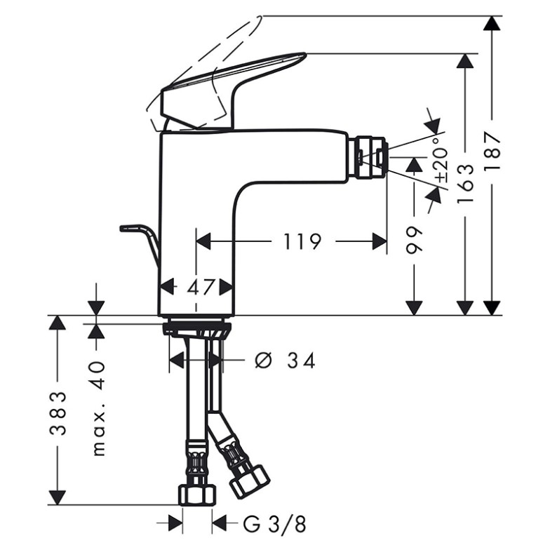 Змішувач Logis HansGrohe  (71200000)