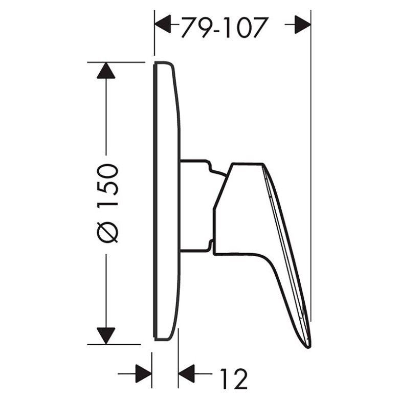 Змішувач Logis для душу HansGrohe  (71666000)