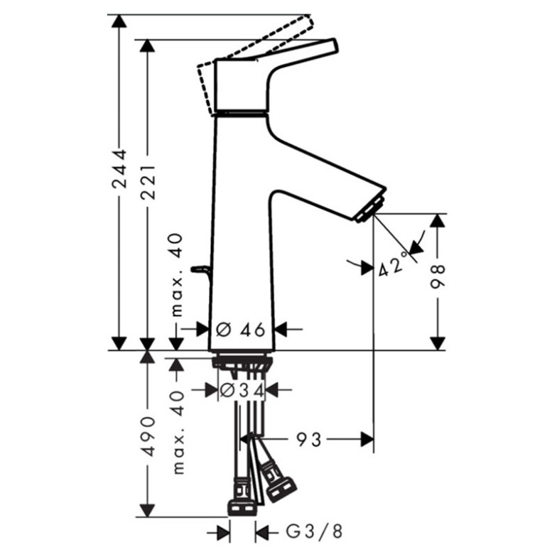 Змішувач Talis S HansGrohe  (72022000)