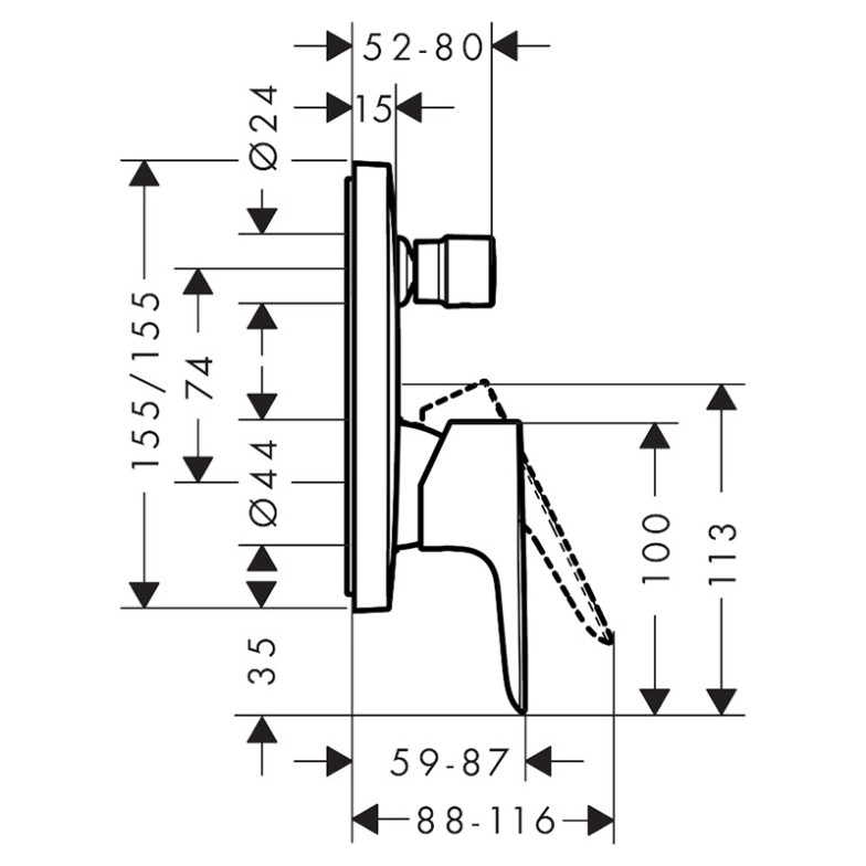 Змішувач Talis Е HansGrohe  (71745670)