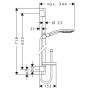 Душовий набір Raindance HansGrohe  (27802000)