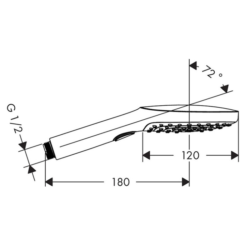 Лейка Raindance Select 120 HansGrohe  (26520000)