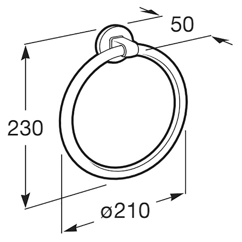Тримач Hotels для рушники, кільце Roca  (A816724001)