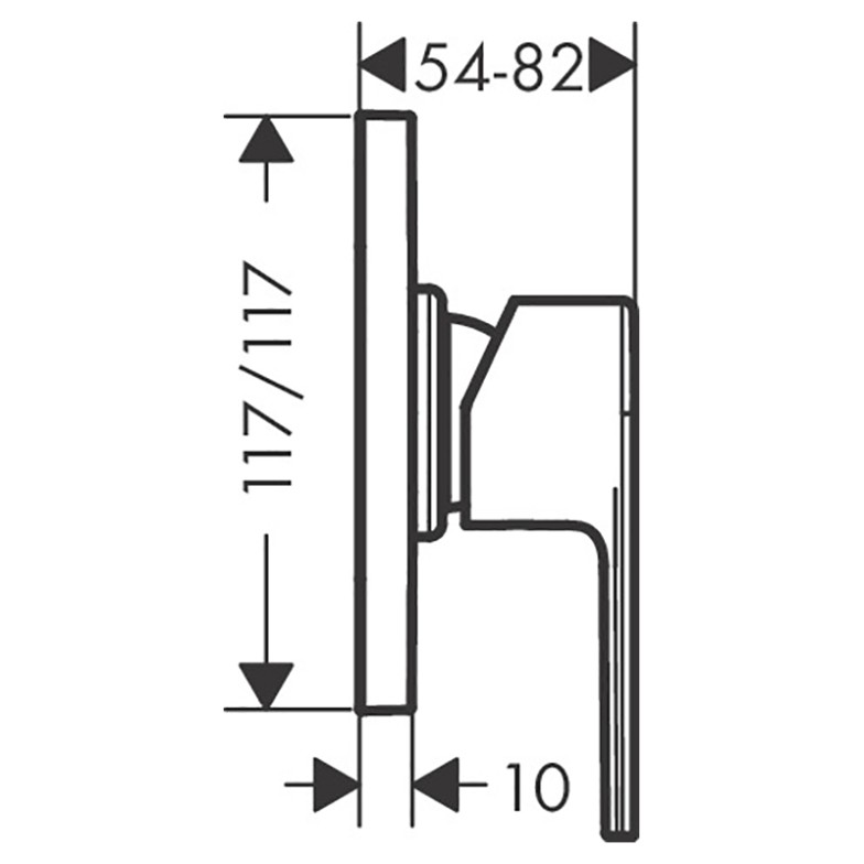 Верхня частина змішувача Vernis Shape HansGrohe  (71658000)