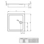Піддон Doros C Compact 100x100 з ніжками Radaway  (SDRC1010-05)