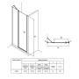 Душові двері Capital 90x195 Roca  (AM4609012M)