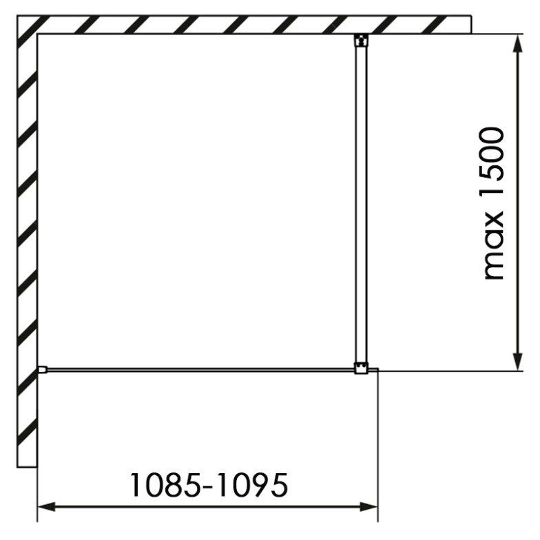 Душова стінка Modo X II 110 Radaway  (389314-01-01)