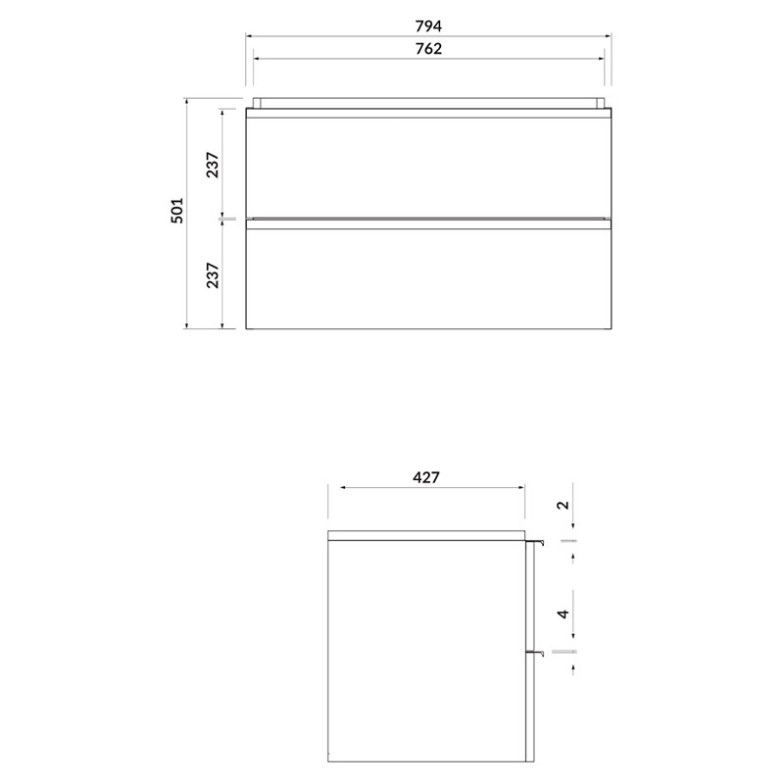 Шафка Virgo для раковини Moduo/Crea/Como 80 Cersanit  (S522-028)