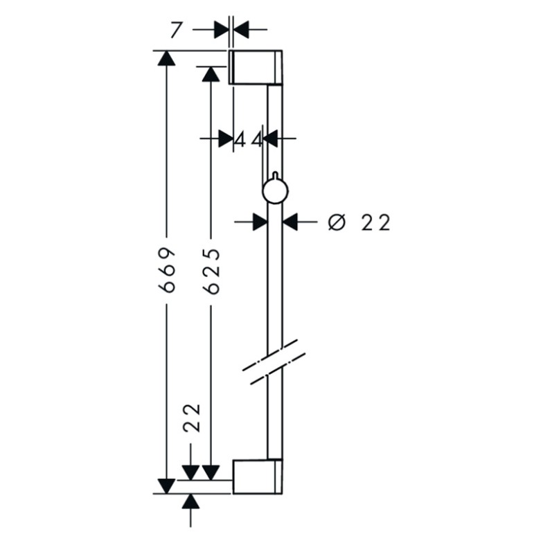 Душова штанга Unica 65 HansGrohe  (26505000)