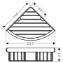 Мильниця-корзинка Logis Universal кутова HansGrohe  (41710000)