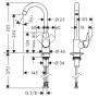 Змішувач Logis HansGrohe  (71835000)