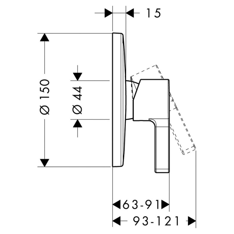 Змішувач Metris S HansGrohe  (31665000)