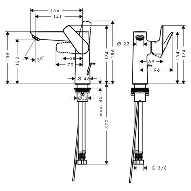 Змішувач Talis E HansGrohe  (71754000)