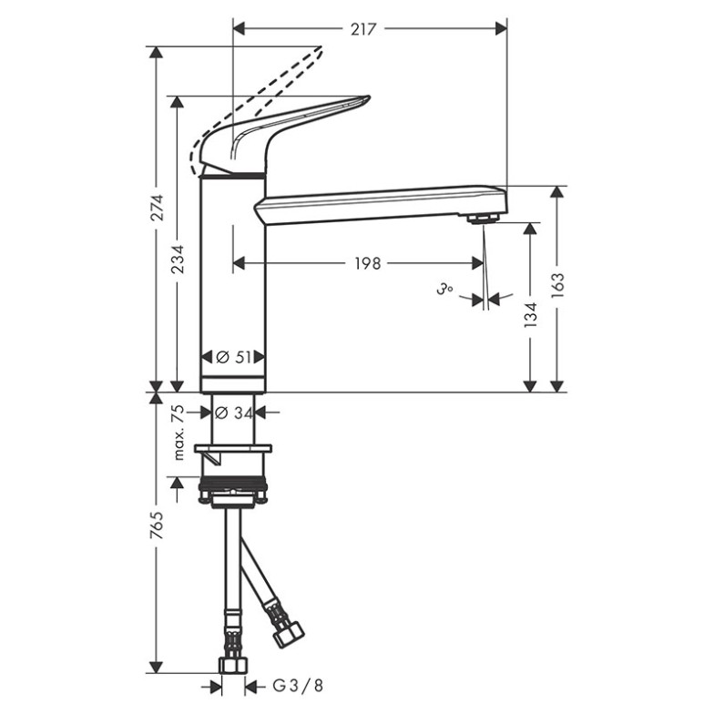 Змішувач M42 HansGrohe  (71807000)