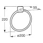 Тримач Victoria для рушники, кільце Roca  (A816659001)