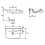 Раковина Carina 55 Cersanit  (K31-005)