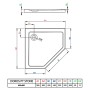 Піддон Doros PT 90x90 Radaway  (SDRPT9090-01-64S)