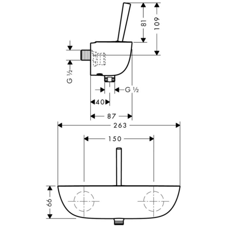 Змішувач Pura Vida HansGrohe  (15672000)