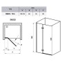 Душові двері SMSD 2-110 A-L Transparent Ravak  (0SLDAA00Z1)