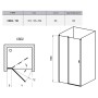 Душові двері CSD 2-110 Transparent Ravak  (0QVDCC00Z1)