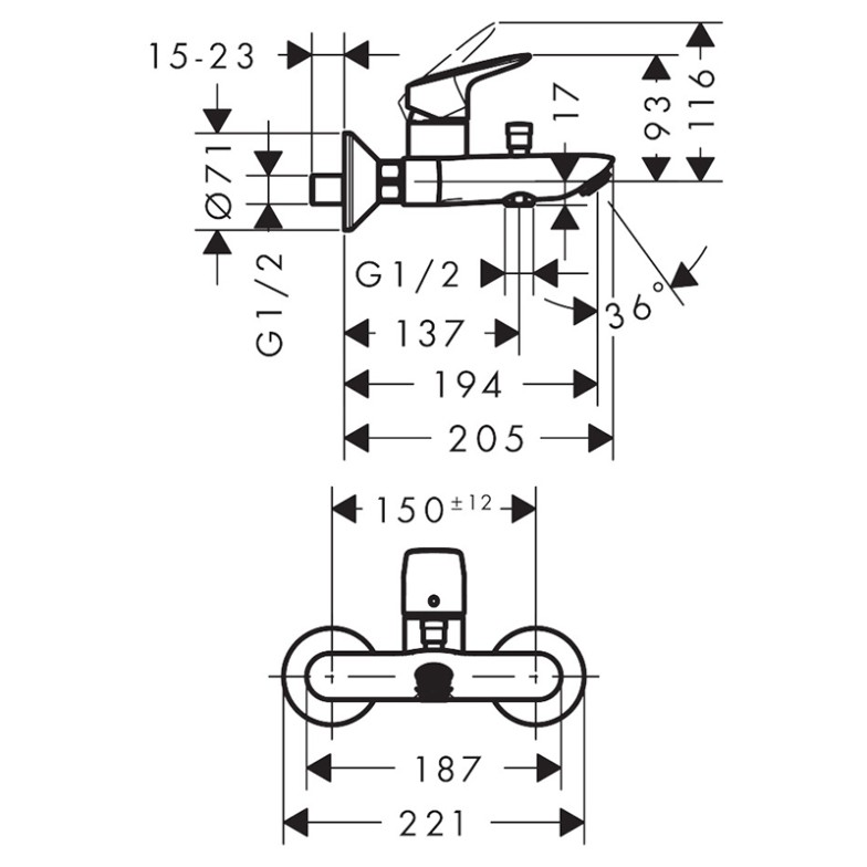 Набір змішувачів Logis HansGrohe  (20200009)