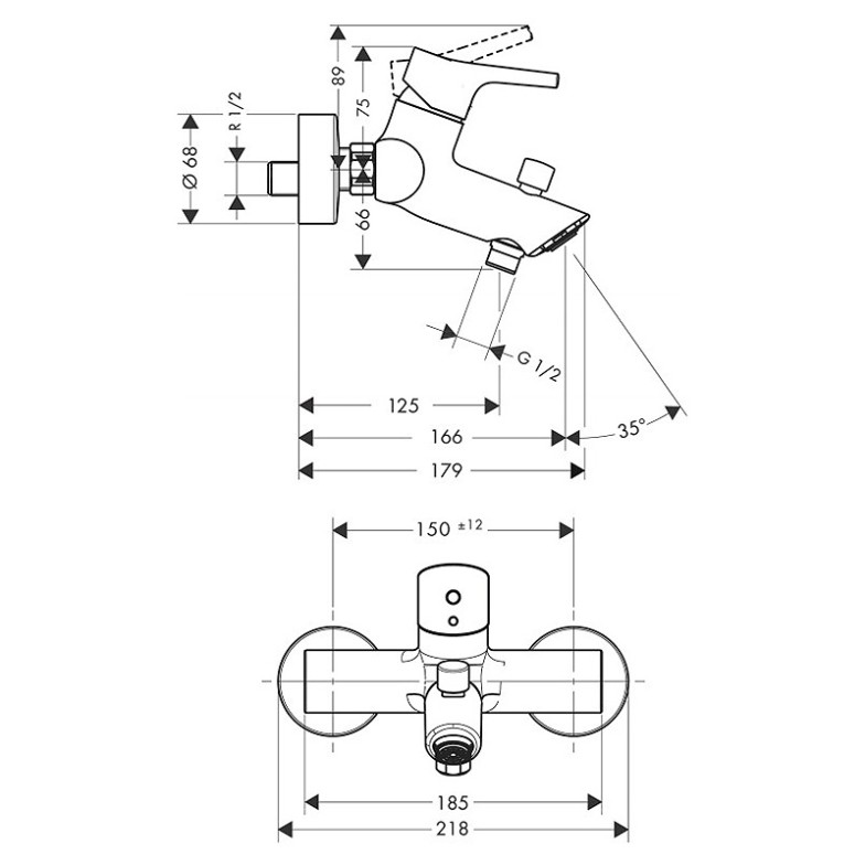 Змішувач Talis S HansGrohe  (72400000)