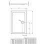 Піддон Doros D 100x90 Radaway  (SDRD1090-01)