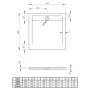 Піддон Teos C 90x90 Radaway  (HTC9090-04)