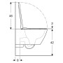 Чаша унітаза Smyle Square Rimfree Geberit  (500.683.00.2)