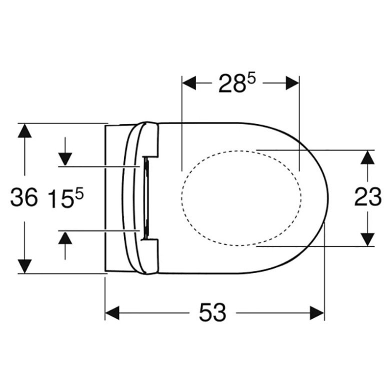 Чаша унітазу Selnova Rimfree Geberit  (501.750.00.1)