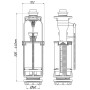 Зливна арматура WC7010 Ани Пласт  (WC7010)