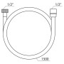 Шланг SatinFlex (913.00) Ravak  (X07P176)