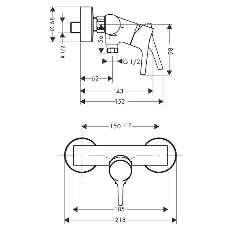 Змішувач Talis S HansGrohe  (72600000)