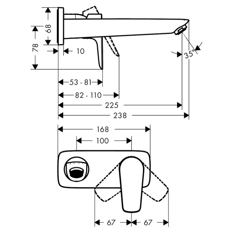 Змішувач Talis E HansGrohe  (71734000)