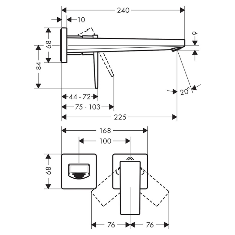 Верхня частина змішувача Metropol HansGrohe  (32526670)