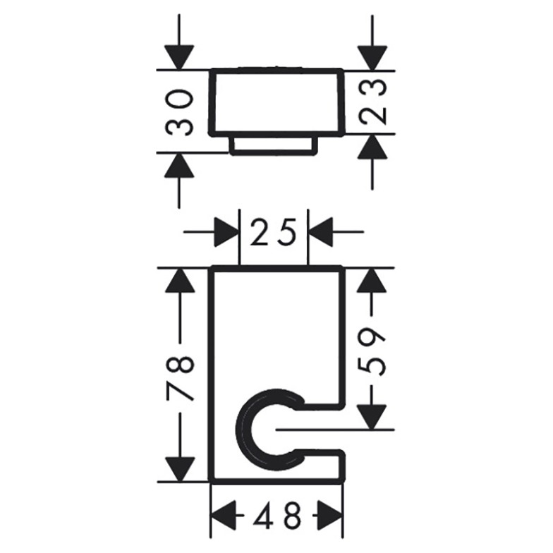 Тримач для лійки Porter E HansGrohe  (28387000)