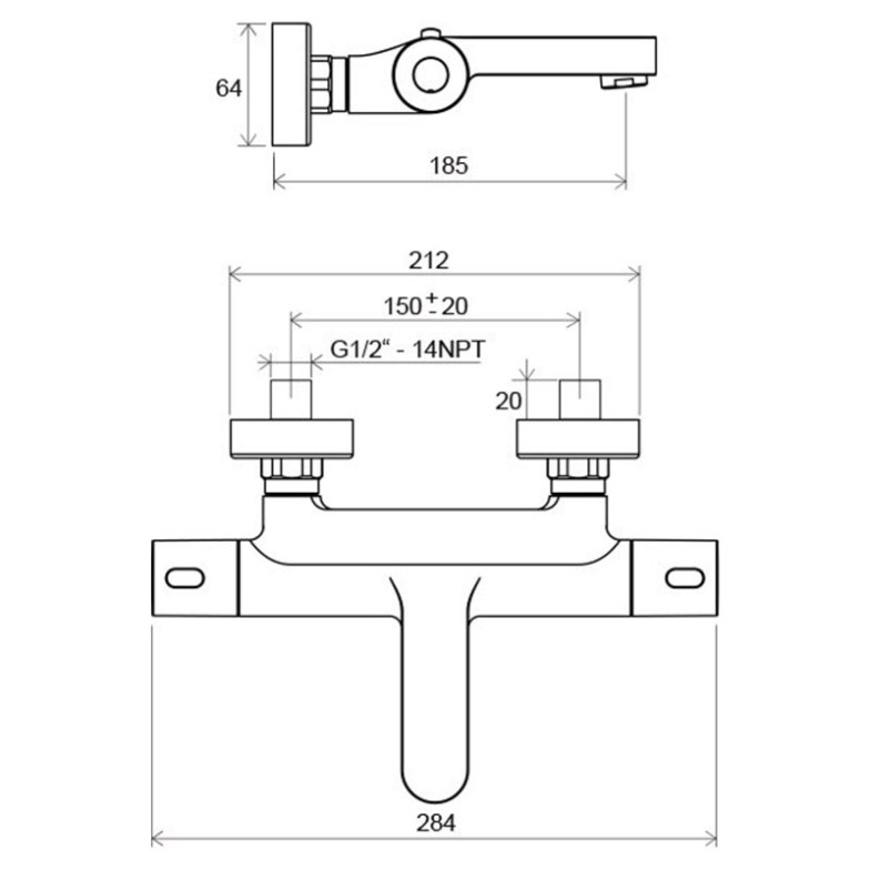 Термостат Termo 300 (TE 023.00) Ravak  (X070097)