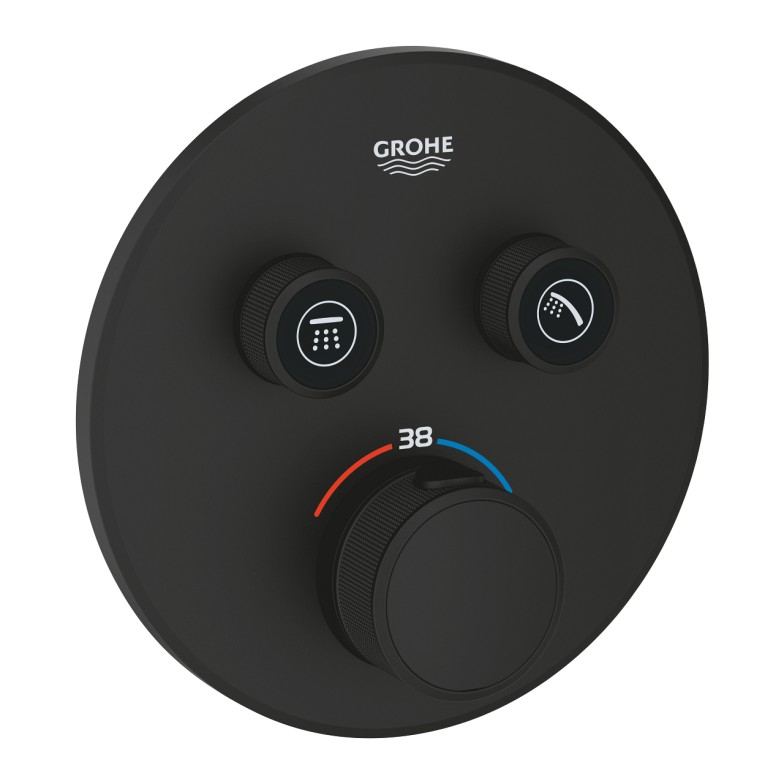 Змішувач для душу Grohtherm SmartControl 29507KF0 Black matt Grohe