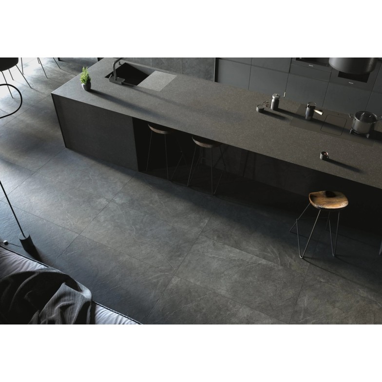 Плитка керамогранітна Pizarra Dark Grey RECT 600x600x30 StarGres