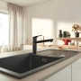 Змішувач для кухні Eurosmart 304632430 Black matt Grohe